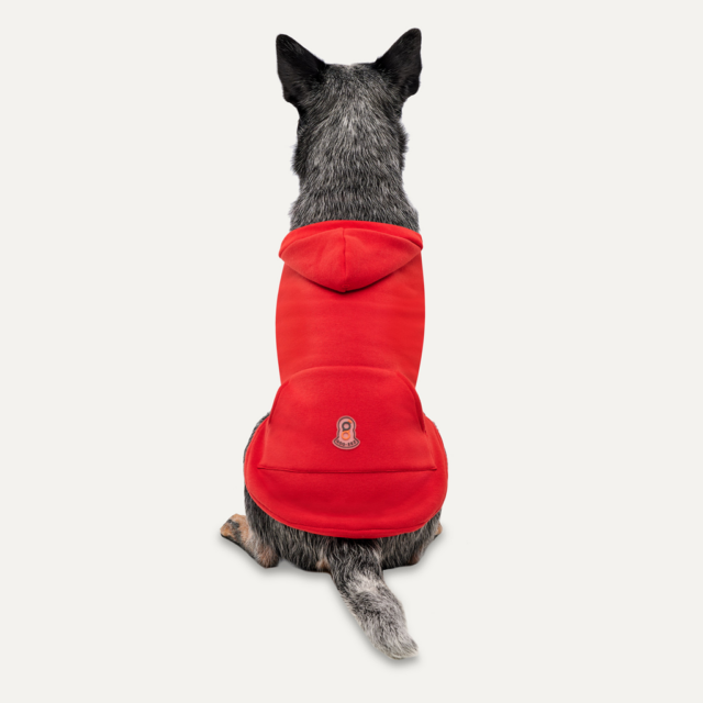 Gooeez Kangaroo Fleece Hoodie 2XL Red/Black - Afbeelding 4