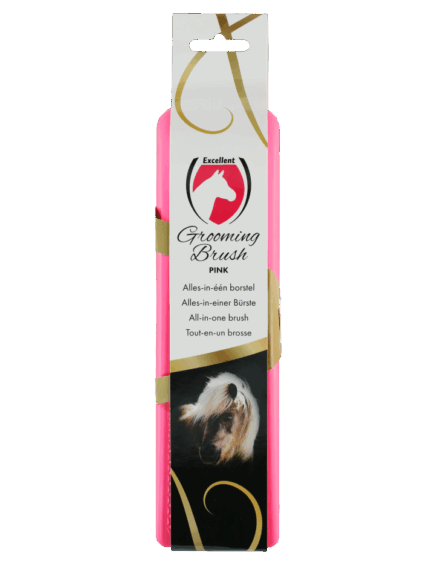 Excellent Horse Grooming Brush Large roze
